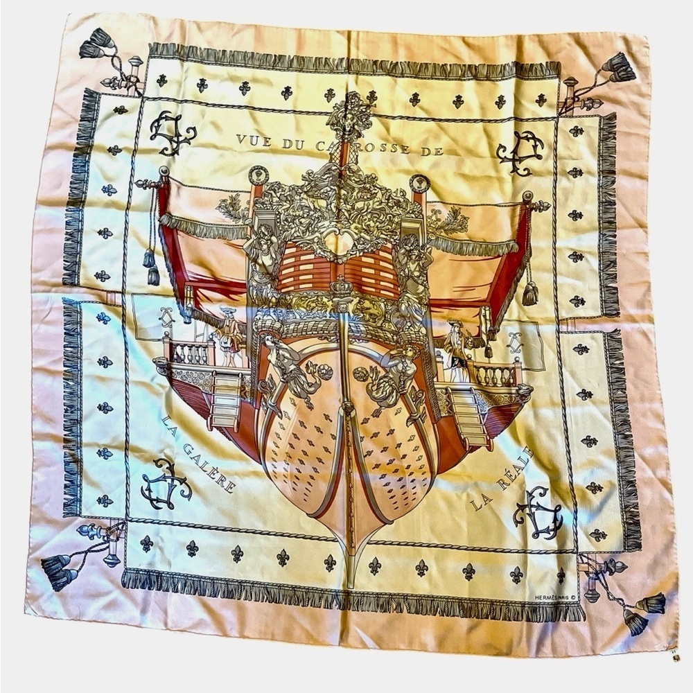 Vintage Hermes “La Reale” by Hugo Grygkar Scarf - Picture 1 of 3
